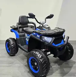 Квадроцикл дитячий 2.4G 4 мотори 35W акумулятор 12V9AH USB TF Bluetooth EVA музика темно-синій (M 6351EBLR-4)