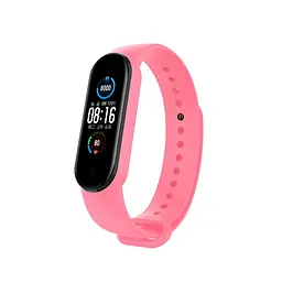 Ремінець для фітнес-браслета Lemfo для Xiaomi Mi Band 5, 6, 7 рожевий - мініатюра 3
