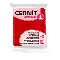 Полімерна глина Cernit Number One, 56 г., Різдвяний червоний, (CE0900056463)