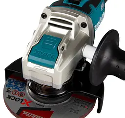 Шліфмашина кутова акумуляторна Makita DGA521ZX1 (125 мм, 8500 об/хв, X-Lock, BL, LXT, без акумуляторів та зарядного пристрою) - мініатюра 3