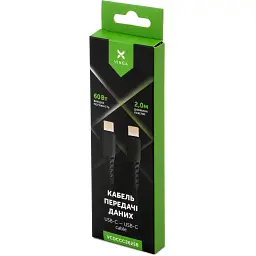 Дата кабель USB-C to USB-C 2.0m 60W Silicon Black Vinga (VCDCCC262SB) - мініатюра 5