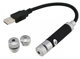 Лазерна указка, що працює від USB, червоний колір променя Laser Pointer UKC SN-R12USB (7080)