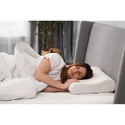 Подушка Ardesto ортопедична Sleepwell хвиля, піна меморі, 60х40х11/9см білий (ART6040COP) - мініатюра 2