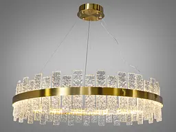 Люстра стельова LED LUXON Diasha 828/800BR, 90W, хром, 4950 лм, регульована висота, для кухні та інтер'єру - мініатюра 4