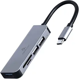 USB-Хаб Cablexpert UHB-CM-CRU3P1U2P2-01, з USB-C на USB + кардрідер (UHB-CM-CRU3P1U2P2-01)