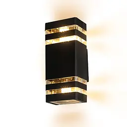 Бра настінне Levistella 7672024-2 BK, E27, 60W, чорний метал, IP54, вуличний стиль - мініатюра 2