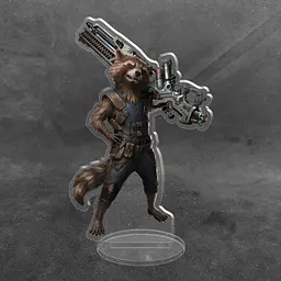 Акрилова колекційна фігурка Вартові Галактики Єнот Ракета Rocket Raccoon 15 см