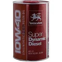 Автомобільна моторна олива WOLVER Super Dynamic Diesel 10W-40 1л - мініатюра 2