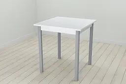 Стіл кухонний Ferrum-decor Агата 75x70x70 Сірий ДСП Біле 16мм (FRD-106242)
