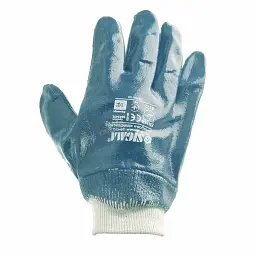Рукавички трикотажні з нітриловим покриттям р10 (сині манжет) SIGMA (9443401) - мініатюра 8