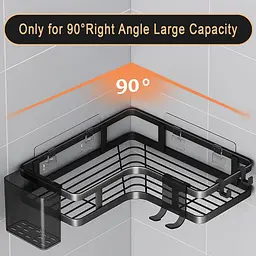 Кутові полиці для ванної Corner Shower Caddy ∙ Компактне та зручне зберігання аксесуарів Corner Shower Caddy - мініатюра 4