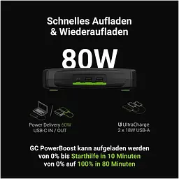 Пуско-зарядний пристрій стартер Green Cell Powerbank PowerBoost 2000 А 60 W - мініатюра 5