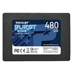 SSD диск 480GB Patriot Burst Elite 2.5 SATAIII TLC - мініатюра 1