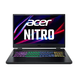Ноутбук Acer Nitro 5 AN517-55 17.3' FHD IPS, Intel i5-12450H, 16GB, F512GB, NVD4050-6, Lin, чорний (NH.QLGEU.006)