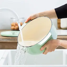 Каструля KitchenAid Cast Iron чавунна з кришкою 26 см 5.2 л фісташковий (CC007434-001) - мініатюра 7