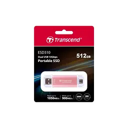 Накопичувач SSD USB 3.2 512GB Transcend (TS512GESD310P) - мініатюра 3