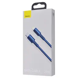 Кабель Baseus High Density Braided Fast Charging Data Cable Type-C to Lightning PD 20W 1m Blue (CATLGD-03) - мініатюра 8