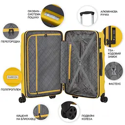 Валіза CarryOn Porter (L) Yellow (502458) - мініатюра 3