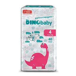 Підгузки Dino Baby 4 (7-14 кг), 40 шт. - мініатюра 2
