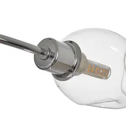 Люстра стельова Brille галогенна в спальню G9 60W CH (LK-659C/6) - мініатюра 2
