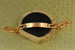 Браслет Xuping Jewelry Рокот з пластиною 19 см 11 мм золотистий - мініатюра 3