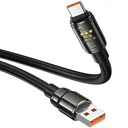Дата кабель Hoco U143 Joy USB to Type-C 5A 1.2 м Black - мініатюра 5