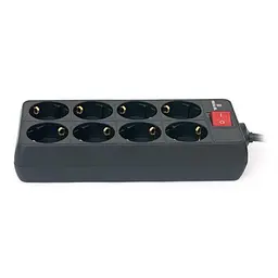 Мережевий фільтр живлення REAL-EL RS-8 PROTECT, 1.8m, black (EL122300021) - мініатюра 5
