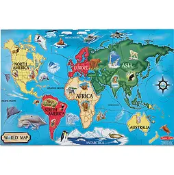 Мега-пазл Melissa&Doug Карта світу, 33 елементи (MD10446) - мініатюра 2
