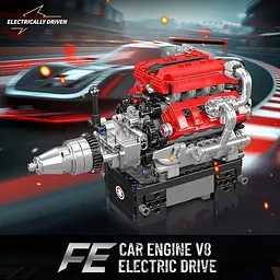 Конструктор Mould King Mking Двигун і коробка передач FE V8 (10204) [161069] - мініатюра 6