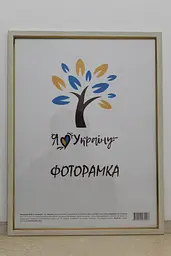 Фоторамка 30х42, світло-бежева із золотою вставкою, 1511-05148, СКЛО + ДВП                                                                                                                                                                                                                                                                                                                                                       