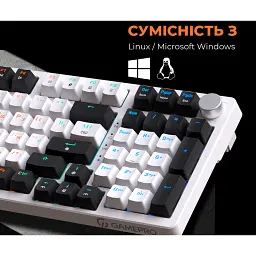 Клавіатура GamePro MK170W Red Switch White [121469] - мініатюра 9