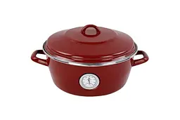 Каструля-жаровня з кришкою Vitrinor Dutch Oven 2111691 26 см 5 л червона