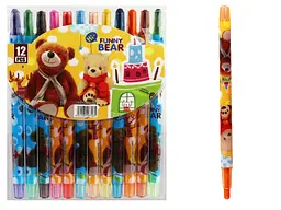 Крейда воскова Crayons Медвежонок, 12 кольорів