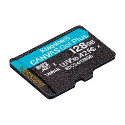 Карта пам'яті Kingston 128GB microSDXC сlass 10 UHS-I U3 V30 A2 Canvas Go Plus G4 (SDCG4/128GBSP) - мініатюра 2