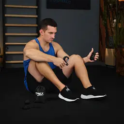 Набір регульованих еспандерів 5-60кг Trex Sport TX-005HSA чорний - мініатюра 3
