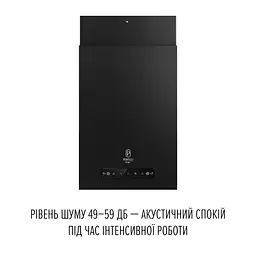 Витяжка острівна PERFELLI DESIGN QUATTRO 41 NERO SILENZIO - мініатюра 3