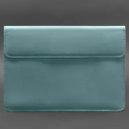Шкіряний чохол-конверт BlankNote на магнітах для MacBook Pro 16" Бірюзовий - мініатюра 4