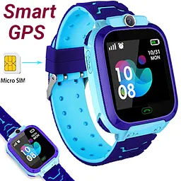 Дитячий смарт-годинник c GPS Smart baby watch TD07S + камера Блакитний + карта пам'яті micro KINGSTON 16Gb - мініатюра 3