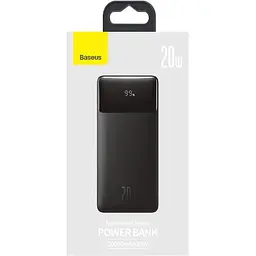 Портативна батарея Baseus Bipow Digital Display Power Bank 20000 mAh 20W PPBD050501 Black - мініатюра 7