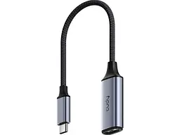 Перехідник CUDY USB Type-C - HDMI 4K 15 см Grey (UH401)