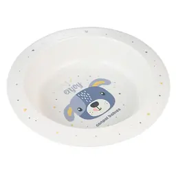 Тарілка дитяча Canpol babies CUTE ANIMALS мисочка пластикова, блакитна (4/412_blu2) - мініатюра 2