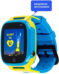 Дитячий смарт-годинник AmiGo Glory GO008 Blue-Yellow [81815] - мініатюра 5