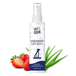 Сухий шампунь Pet Clean DRY BATH-STRAWBERRY для тварин із ароматом полуниці 250 мл (арт.PCDBS250)