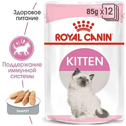 Вологий корм для кошенят Royal Canin Kitten Loaf паштет 85 г - мініатюра 2