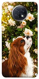 TPU чохол Demsky Flower spaniel для Xiaomi Redmi Note 9 5G / Note 9T