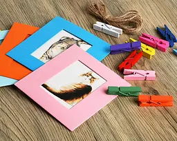 Набір фоторамок Fujifilm з прищіпками для Instax Mini (12, 11, 40, 70, 90, 99, EVO, Link, Liplay) Polaroid 300, Z2300, 10 шт - мініатюра 8