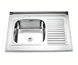 Мийка кухонна Kraft 8060L-D Decor прямокутна 800х600х180 мм 0,8 мм 30412
