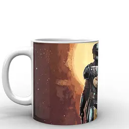 Кухоль GeekLand Зоряні війни Мандалорець Мандалорець та Йода Star Wars The Mandalorian TM.04.04 330 мл білий - мініатюра 3