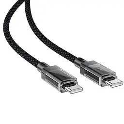 Дата кабель Acefast C12-03 Type-C to Type-C 60W (1.2m) Black - мініатюра 3