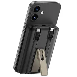 Портативний ЗП Power Bank Wiwu Wi-P056 22.5W+PD20W з БЗП+iWatch with cable 10000 mAh Black - мініатюра 4